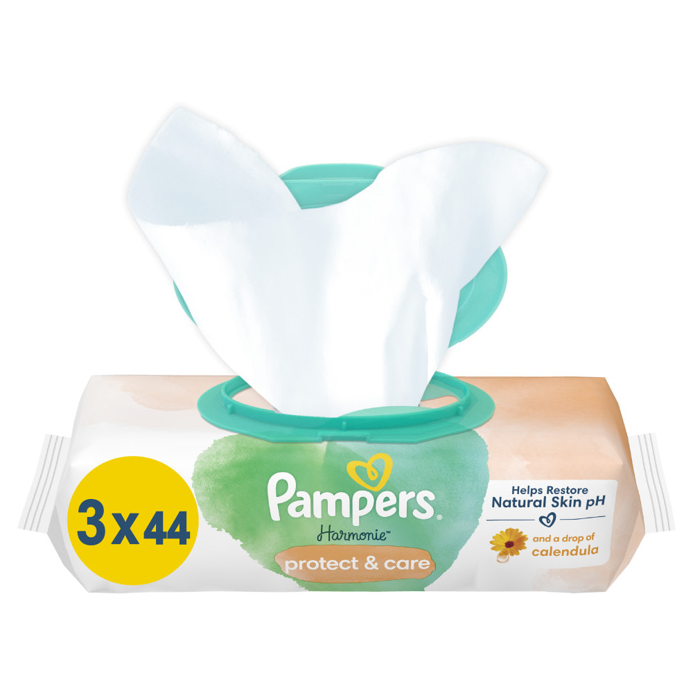 6x132 Lingettes Harmonie Protect & Care - Pampers