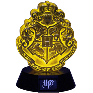 Harry Potter Mini Lampada con Stemma Hogwarts Oro 11 cm Paladone