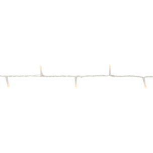 Guirlande lumineuse d'extérieur 7,5 m 100 LED ambré fil transparent 13 fonctions avec minuteur sur secteur