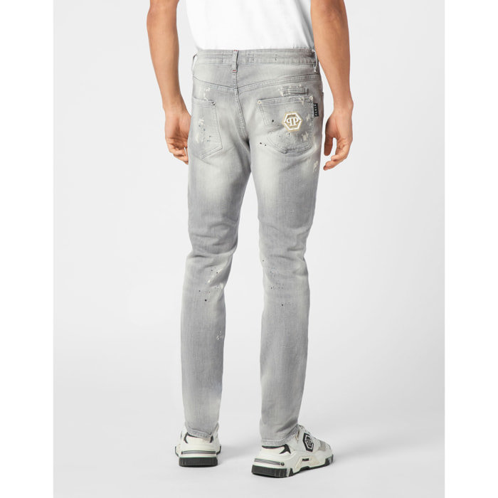 PHILIPP PLEIN Jeans taglio straight HEXAGON
