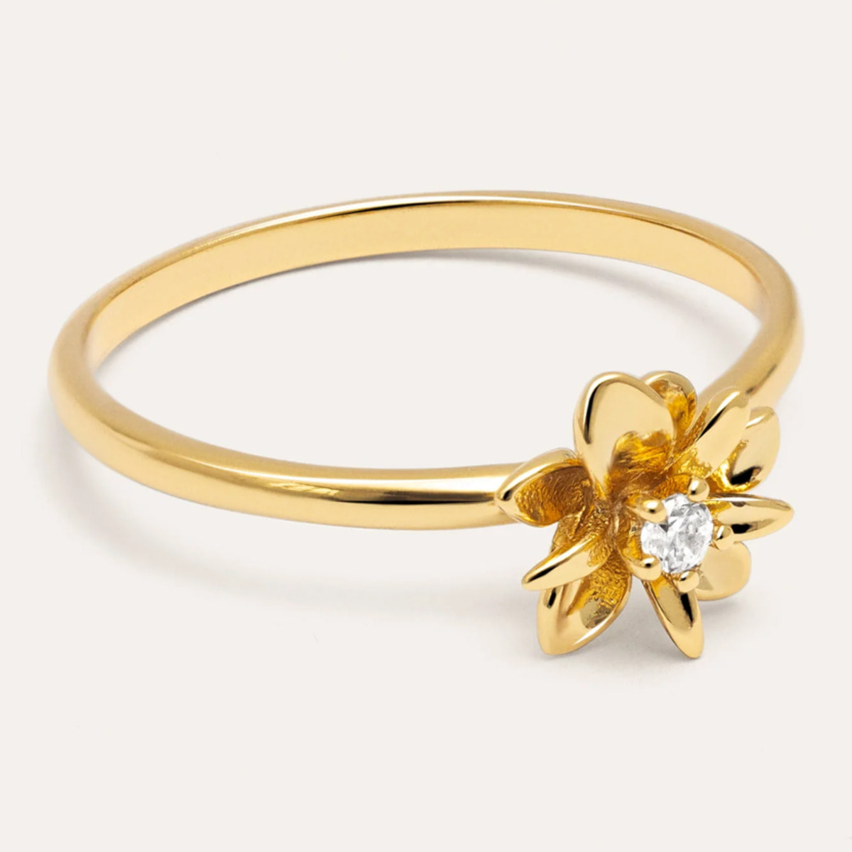 Anillo Gardenia Baño Oro