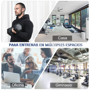 Mancuerna Hexagonal 15 KG Mancuerna con Barra de Conexión Metálica para Entrenamiento en Casa Gimnasio Oficina Negro y Plata