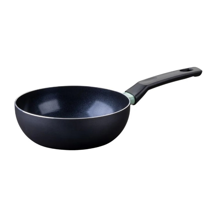 Wok 20 cm aluminium revêtement céramique antiadhésif sans PFAS Fackelmann Brandao