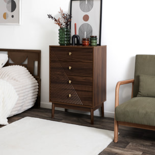 Commode - HOME DECO FACTORY - Tiffany - Rétro-chic - Marron