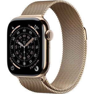 Montre connectée APPLE WATCH 42mm Tit Or Milanais Serie 11 Cellular