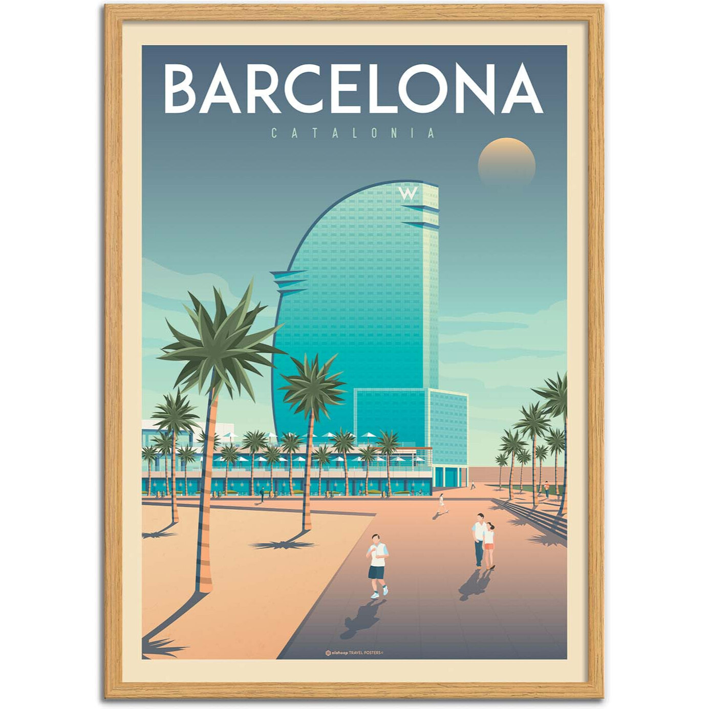Affiche - Barcelona W Hotel - Olahoop Travel Posters