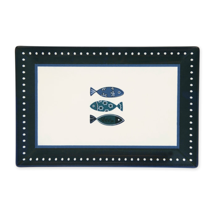 Set de 6 assiettes plates Excelsa – Ocean, Céramique Multicolore