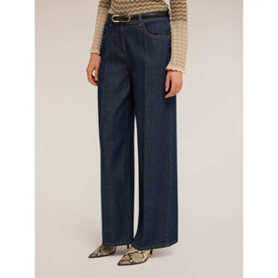 Motivi - Jeans wide leg slouchy mixto TENCEL™ - Azul