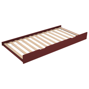 Lit gigogne pour enfant 190x90cm terracotta ADAM