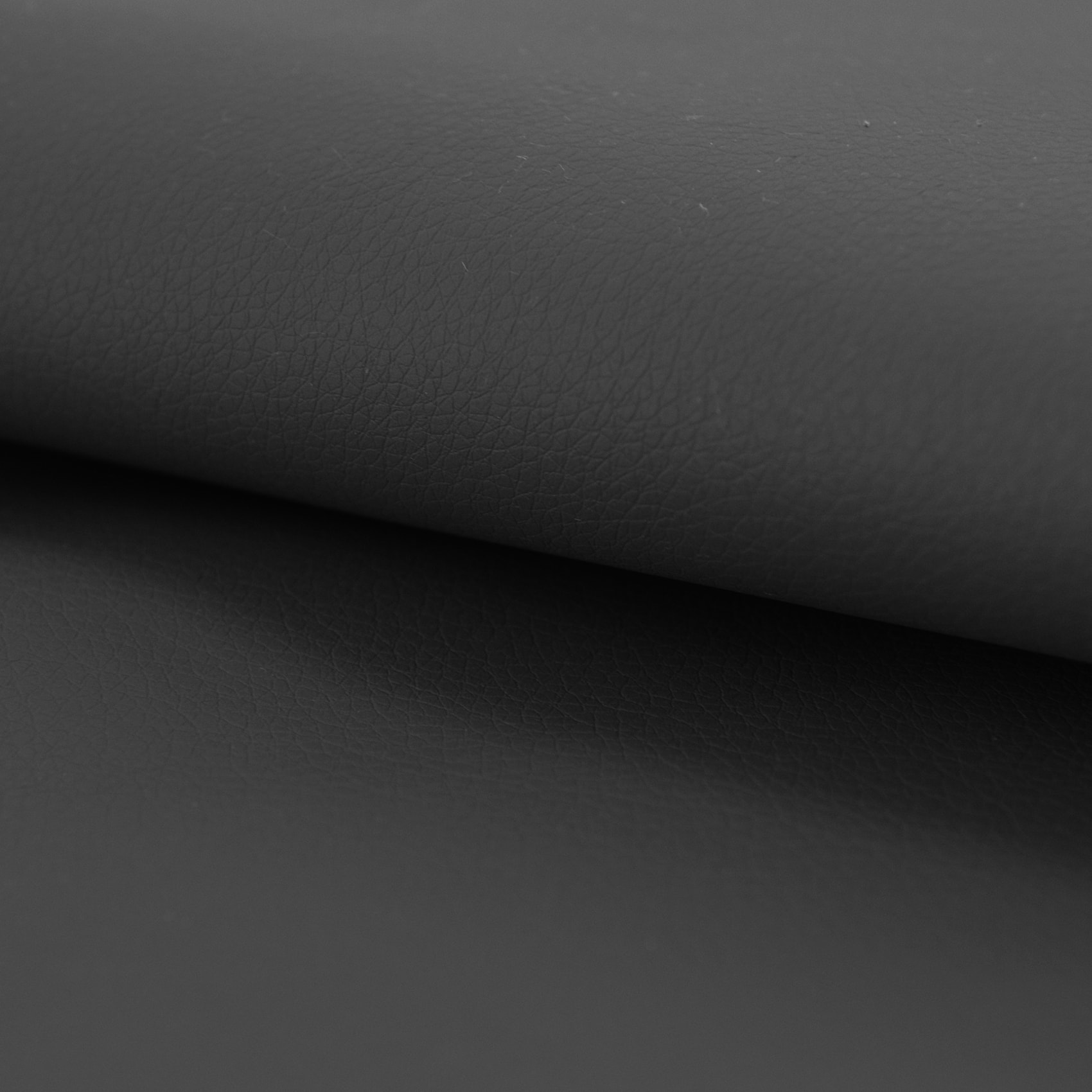 Tissu uni en simili cuir élégant - Noir