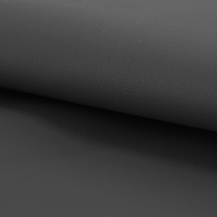 Tissu uni en simili cuir élégant - Noir