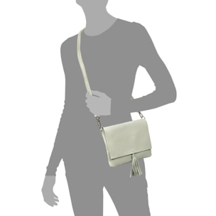 Andorno borsa a tracolla donna. Pelle autentica finitura Dollaro