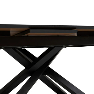 Table à manger extensible 6 places Sandri 160x90x76cm