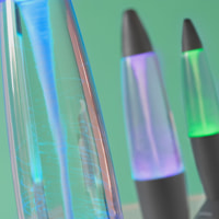 Lampada di lava Led Tornado Twamp InnovaGoods - multicolore - 10x10x35 cm