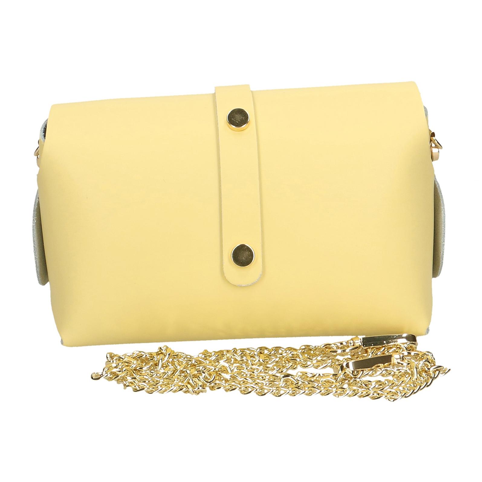 Chicca Borse Borsetta Clutch Giallo