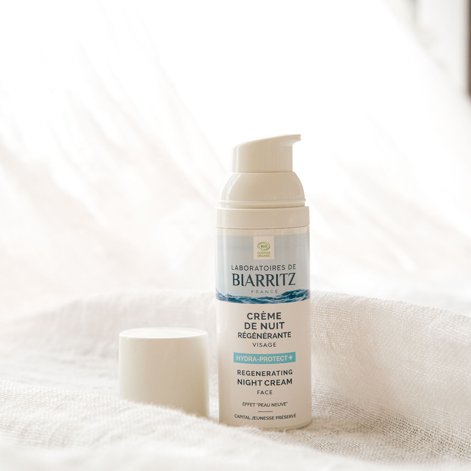 Hydra-Protect+ - Crème de Nuit Régénérante Bio Effet " Peau Neuve " 50ml