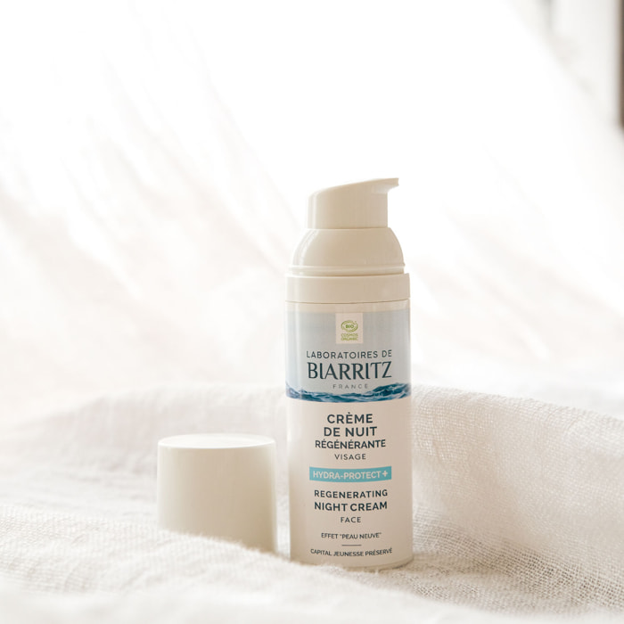 Hydra-Protect+ - Crème de Nuit Régénérante Bio Effet " Peau Neuve " 50ml