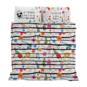 PARURE COPRIPIUMINIO SHINE Stampa Digitale, 100% cotone Made in Italy - MATRIMONIALE