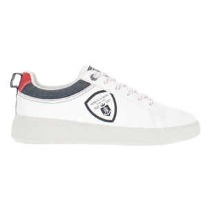 Armata di Mare Scarpe Uomo Court Sneakers Casual con Soletta Rimovibile in Memory Foam AMU P2D129 White Navy Red