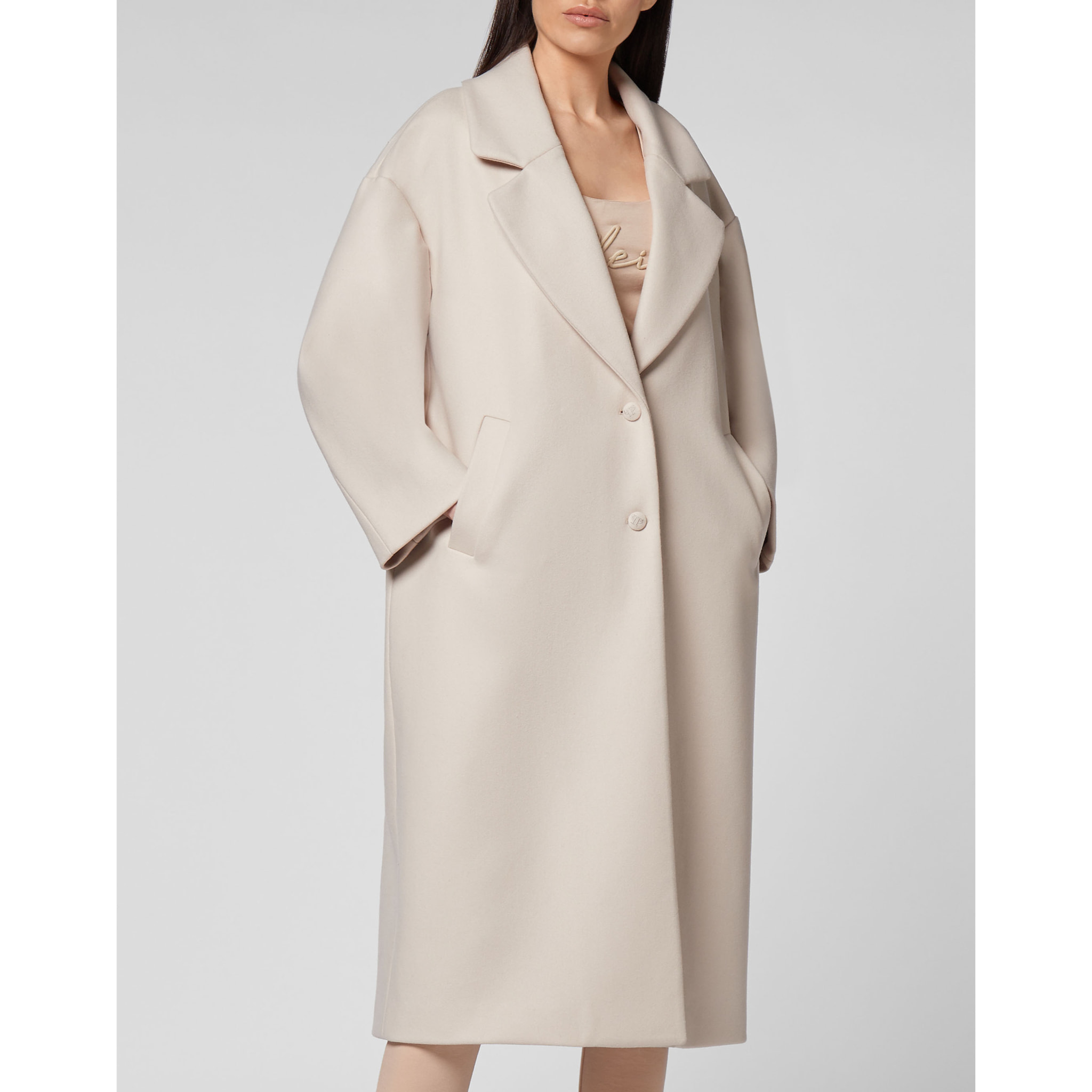 PHILIPP PLEIN COAT LONG ICONIC PLEIN