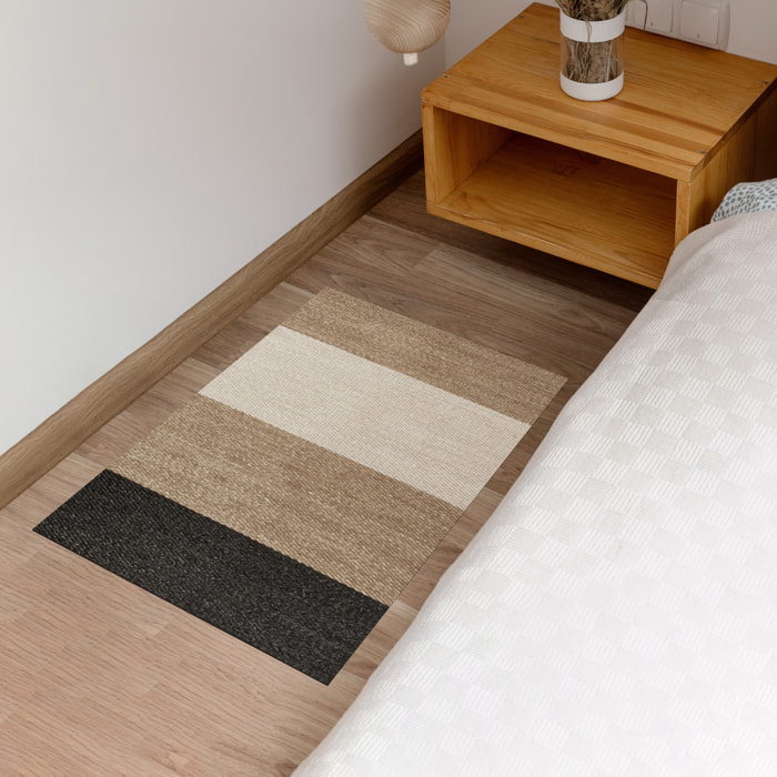 Alfombra LIVING DECO Franjas Camel