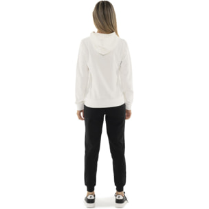 Chándal de invierno para mujer con capucha y cremallera 'Plata'