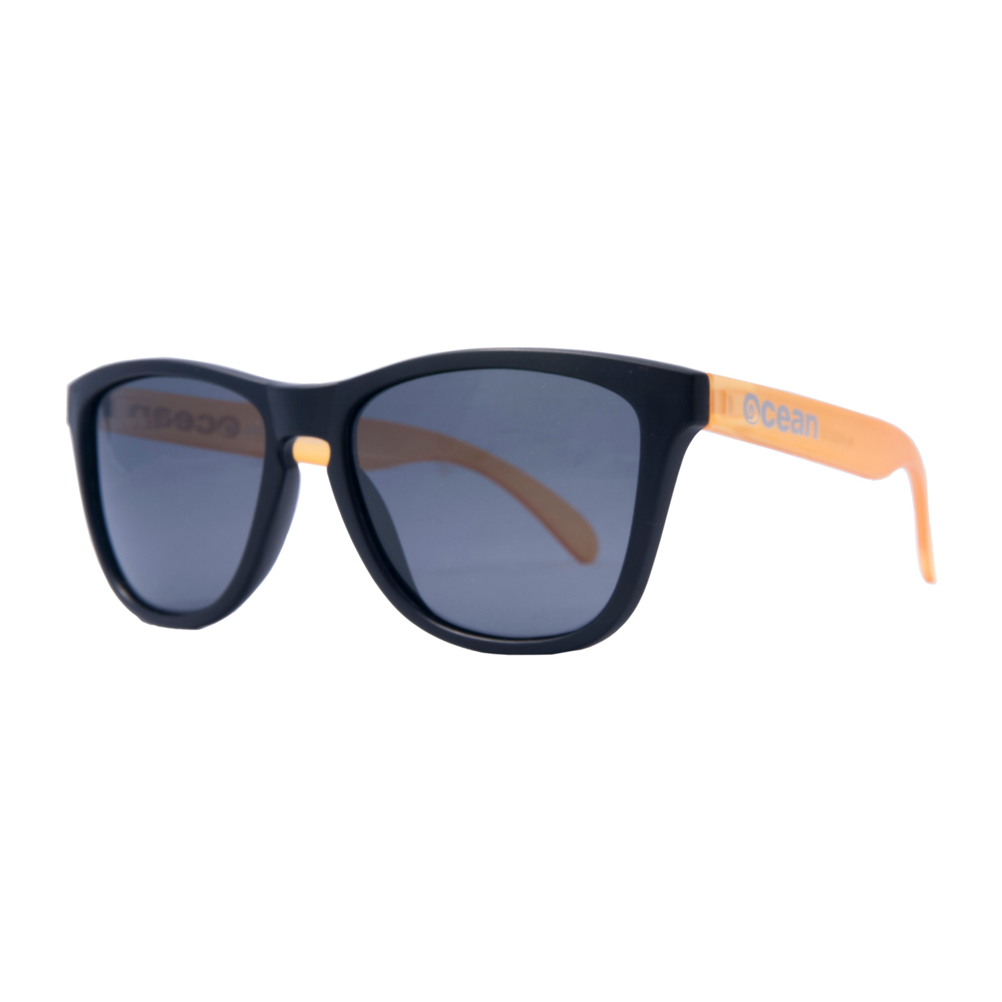 Gafas de sol OCEAN SEA - Frentes negros+patillas amarillos+lente ahumado