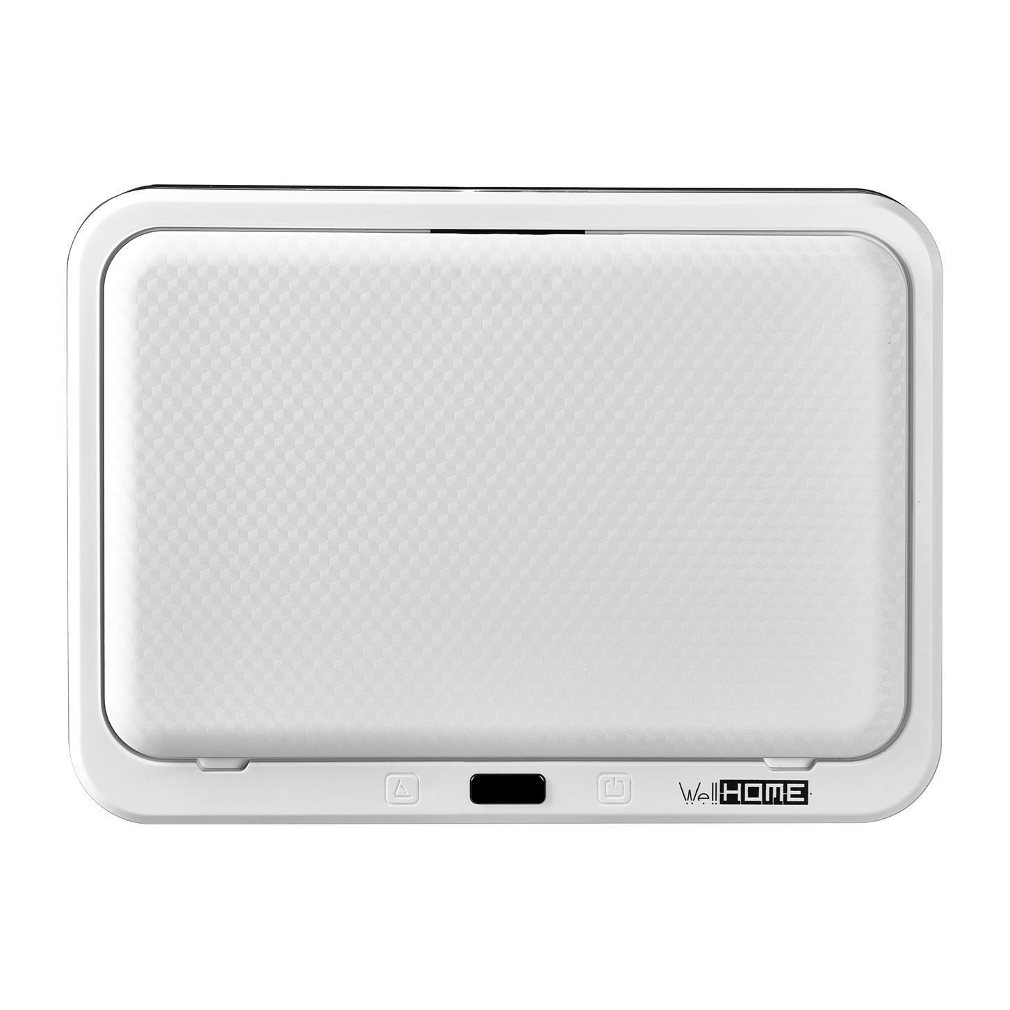 Well home - cubo de basura inteligente para reciclaje con apertura automática y contacto manual 15l+15l 35,5x26x60cm color blanco