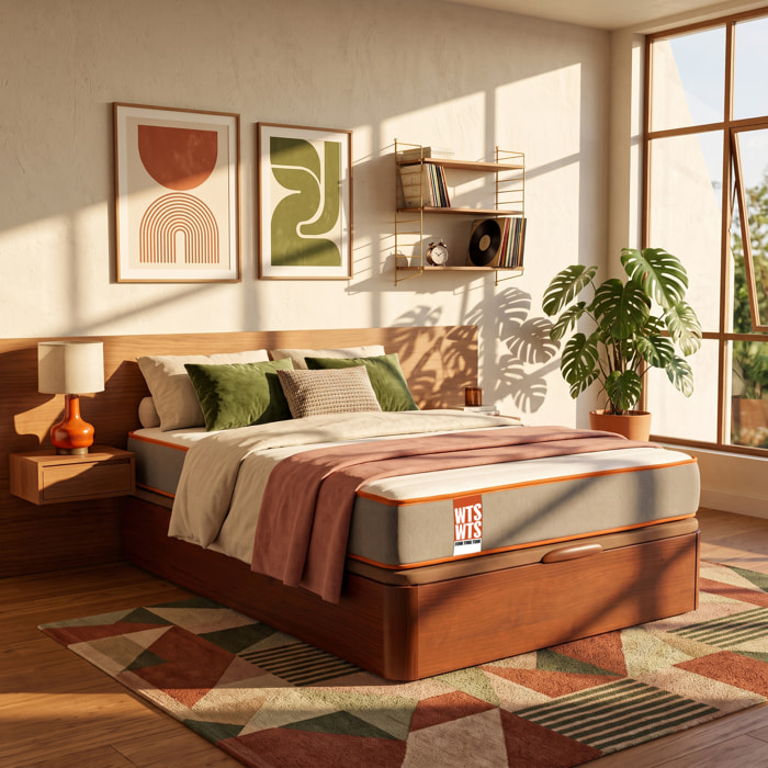 Colchón Muelles Ensacados + Canapé Abatible | ENVIO, ENTREGA Y RETIRADA INCLUIDO | Funk