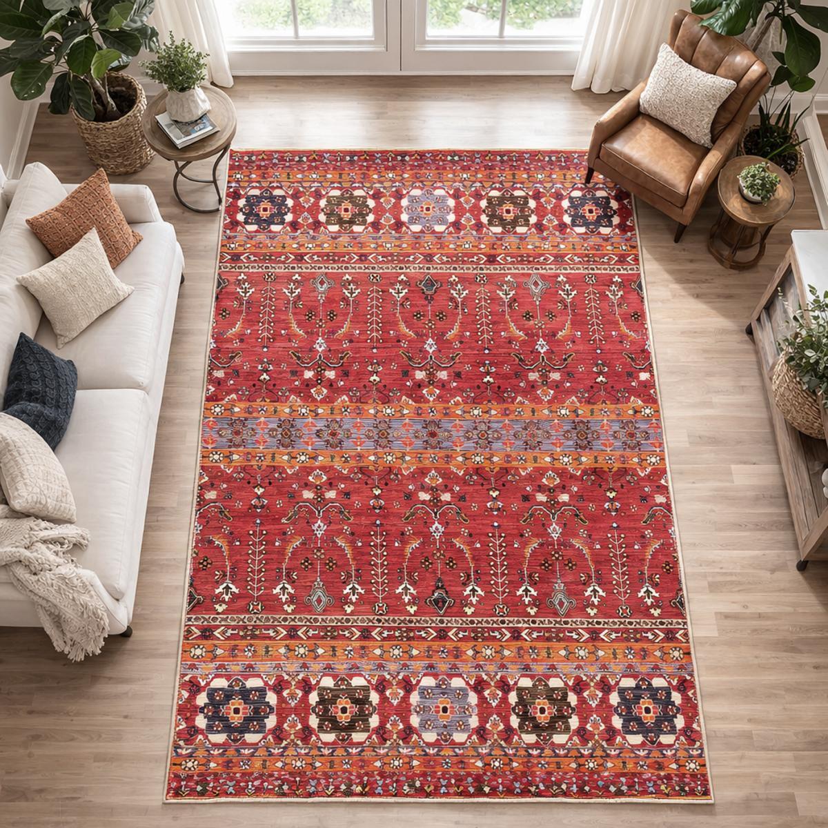 Tapis d'orient URJINE facile d'entretien