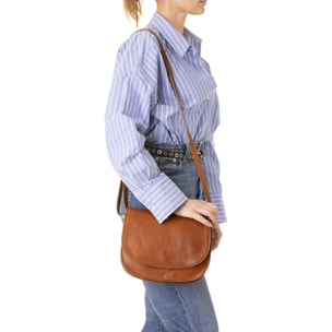 Borsa a tracolla  da donna In Vera pelle Made in Italy 25x23x11 cm