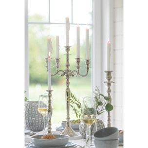 J-Line Candleholder 5 Arms Classic Aluminium Silver Small