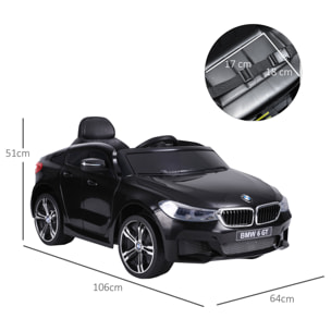 Coche Eléctrico para Niño con Control Remoto Batería 6V Negro