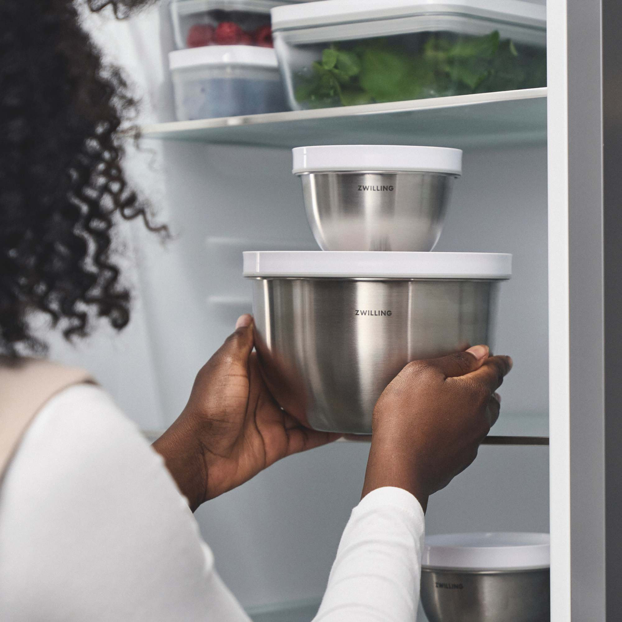 Bol sous vide L / 24 cm, Acier inoxydable, Argent