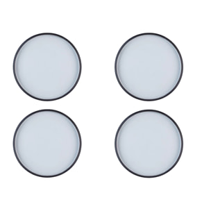 Assiette GOURMET Ø28cm - 4 pièces - Onyx