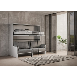 Litera abatible horizontal Kando Sofà Fresno Blanco -ALESSIA 20