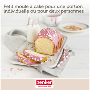 Set pâtisserie avec mini moule à cake, 2 bols à mixer et 1 spatule Zenker