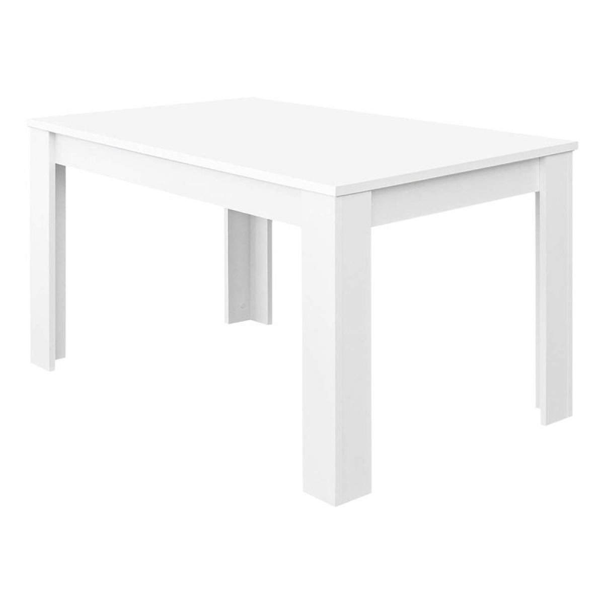 Mesa de comedor extensible Kendra 140 Blanco Artik (Blanco Mate)