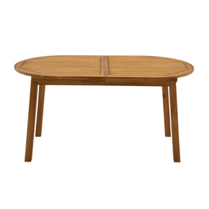 Table de jardin extensible rallonges intégrées en bois massif L160-210 cm MAYEL