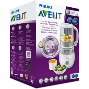 Mixeur Cuiseur Bébé PHILIPS AVENT Cuiseur Vapeur 4 en 1 SCF885/01