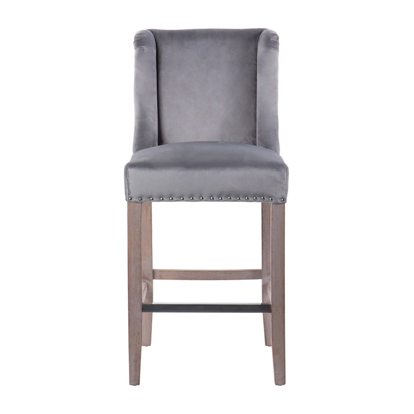 Taburete Cocina Con Tirador Gris 48x53x104 Cm