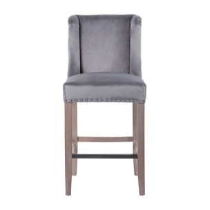 Taburete Cocina Con Tirador Gris 48x53x104 Cm