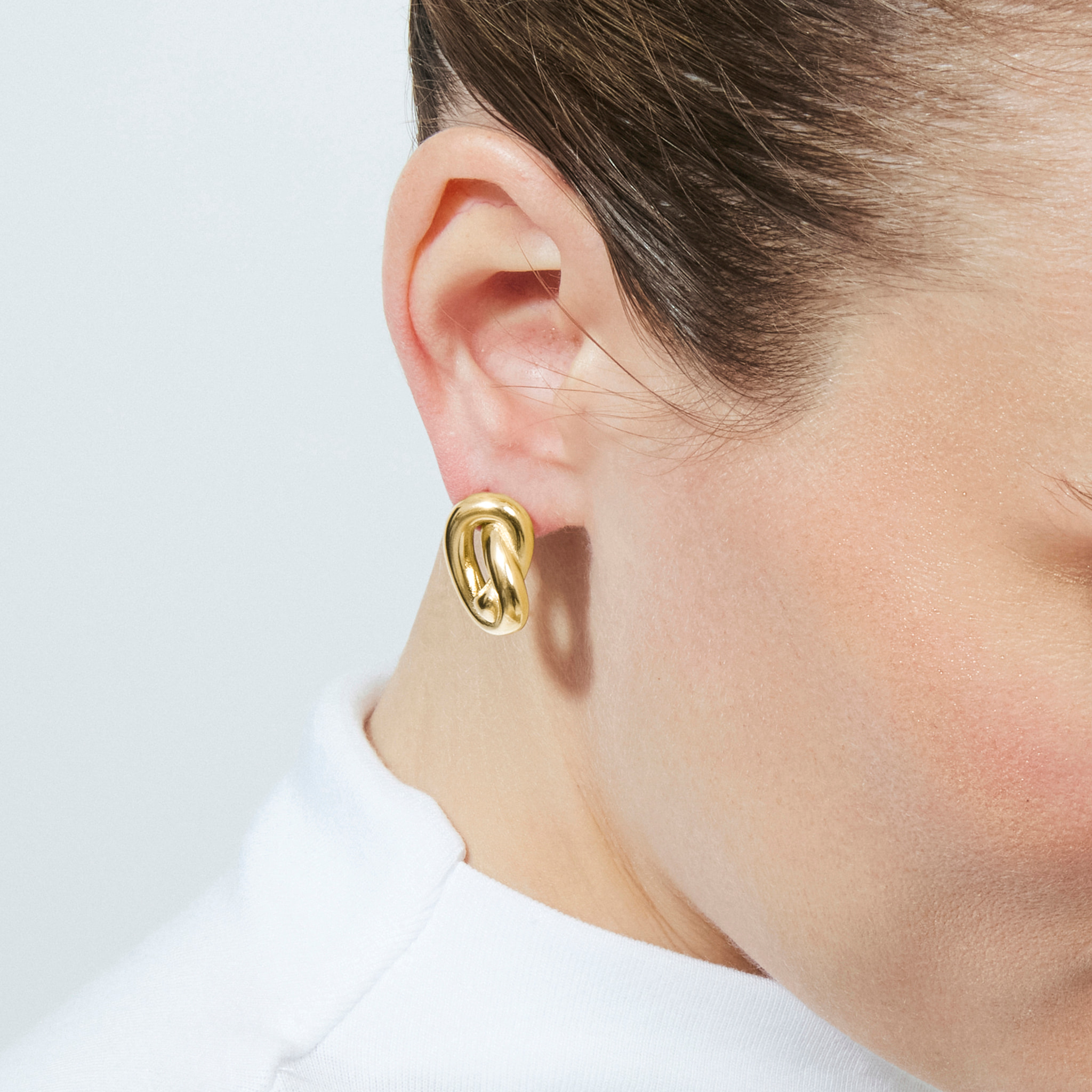 Pendientes Vasho acabado oro amarillo 18k