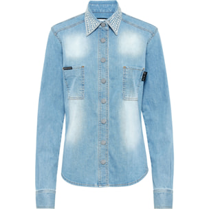 PHILIPP PLEIN Camisa vaquera
