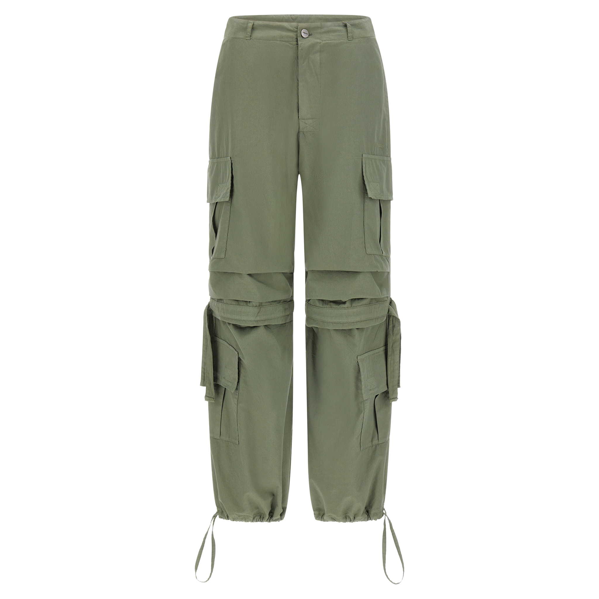 Pantaloni cargo con doppie tasche e coulisse intermedia