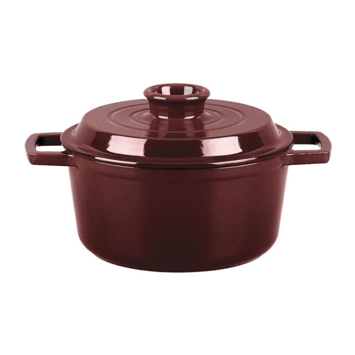Cocotte en fonte ronde   - "Masseiron Merlot"