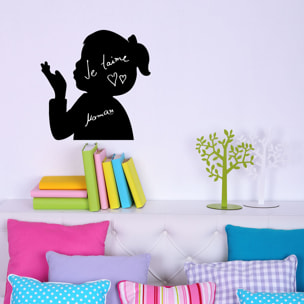 Sticker ardoise tableau noir - stickers muraux adhésif effaçable - BISOUS DE PETITE