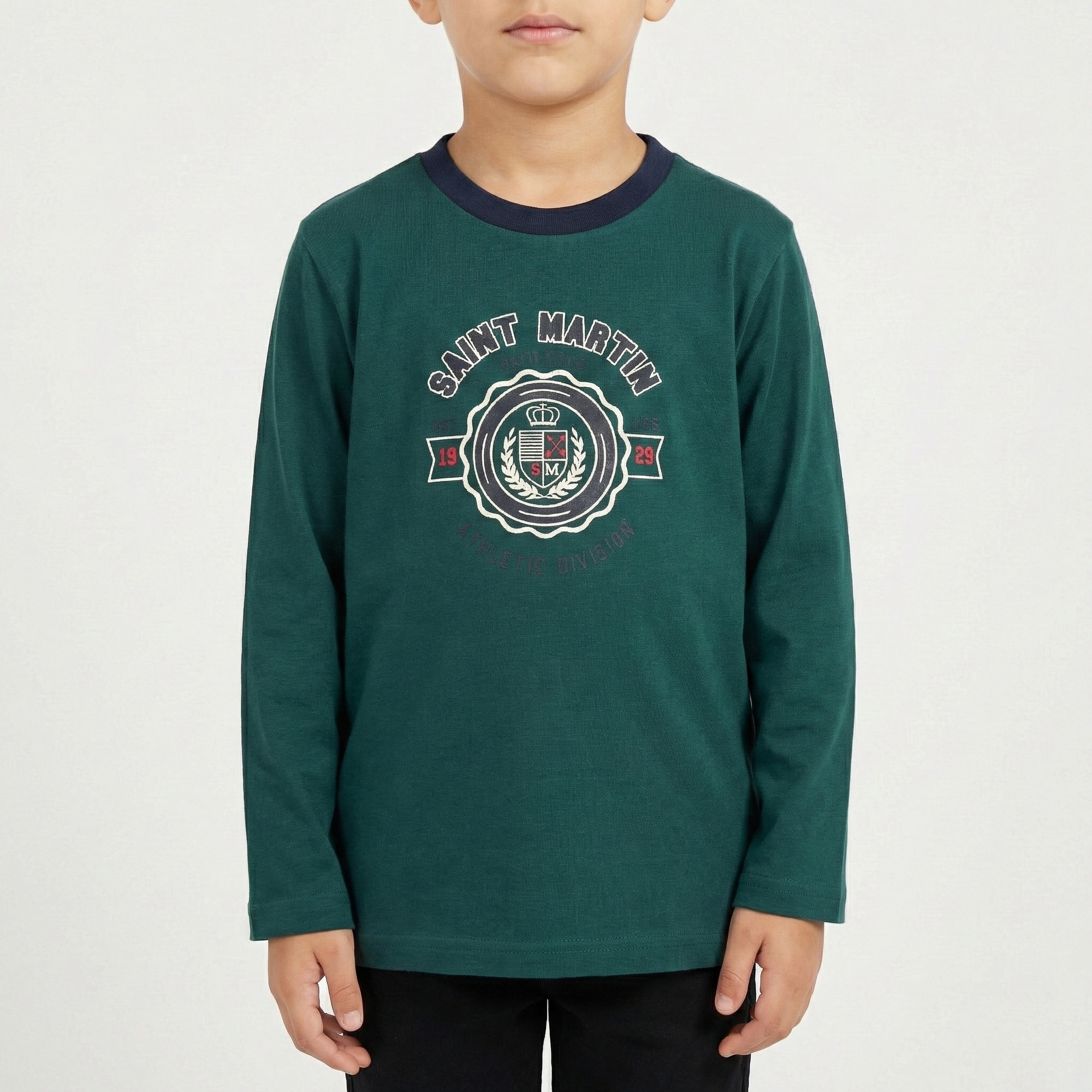 T-shirt maniche lunghe con stampa logo