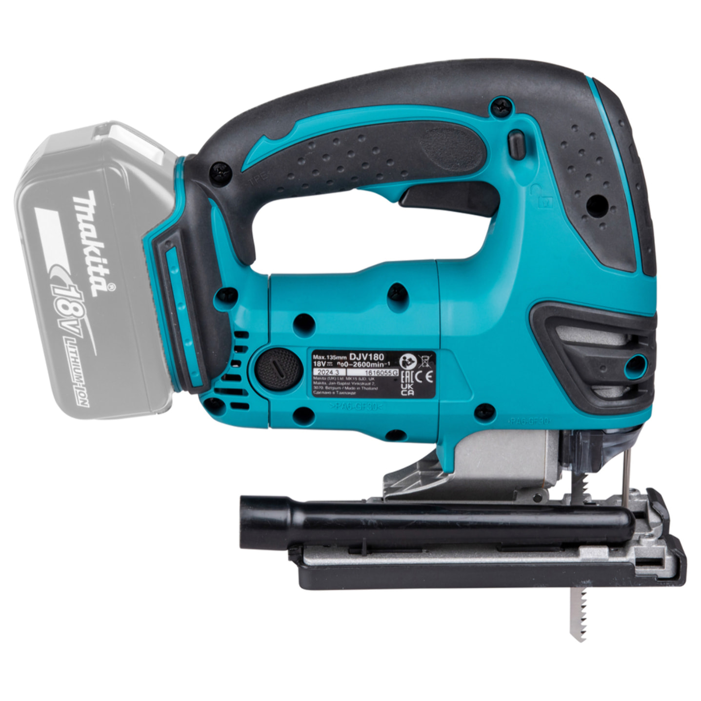Scie sauteuse LXT ®DJV180ZX 18 V Li-Ion - MAKITA - sans batterie, ni chargeur - DJV180ZX