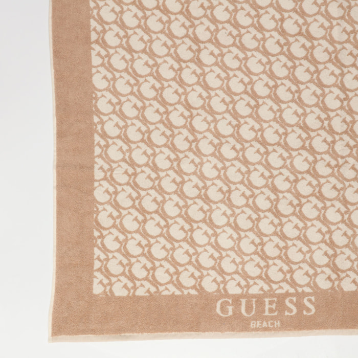 Serviette de plage Gj - 100% coton - beige - 180 x 100 cm